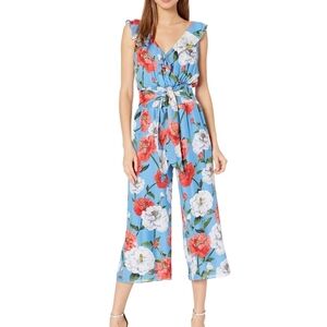 Parker Elara Smocked Tie Waist Jumpsuit Size 0